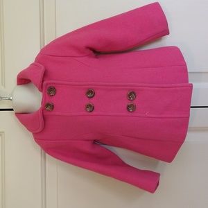 Pink toddler pea coat size 3T